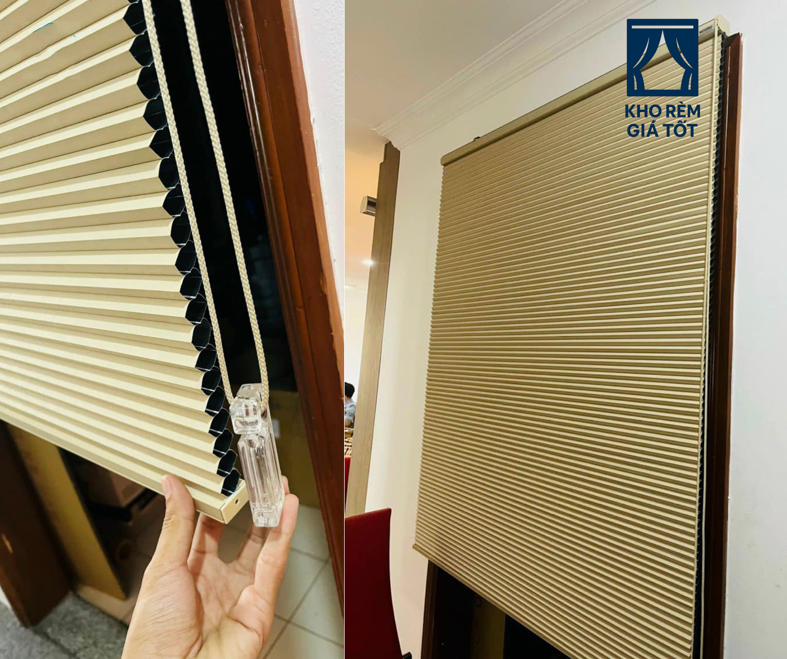 Rèm Tổ Ong Cuốn Lên Kiểu Hàn Quốc
