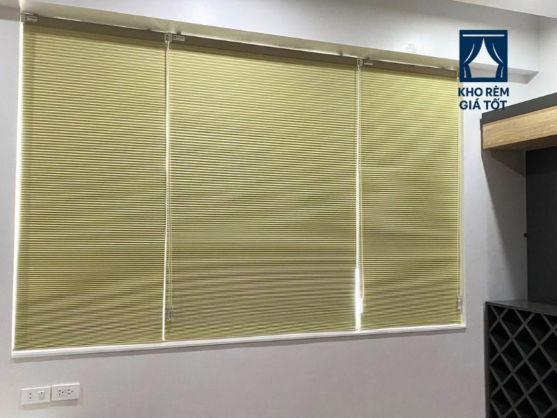 rèm tổ ong kéo dây Hàn Quốc lắp trên kính