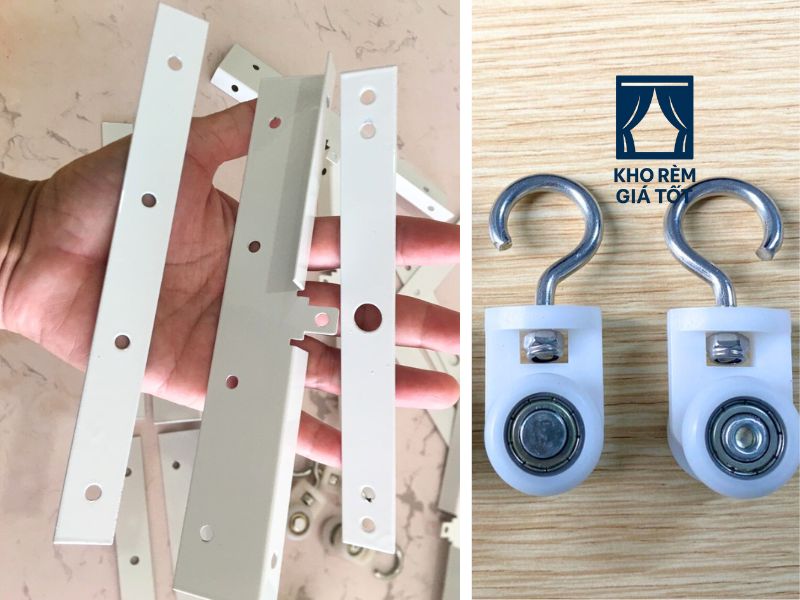 phụ kiện rèm nhựa PVC xếp gọn kho rèm giá tốt