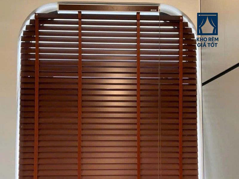 mẫu rèm sáo gỗ đẹp cho phòng ngủ kho rèm giá tốt